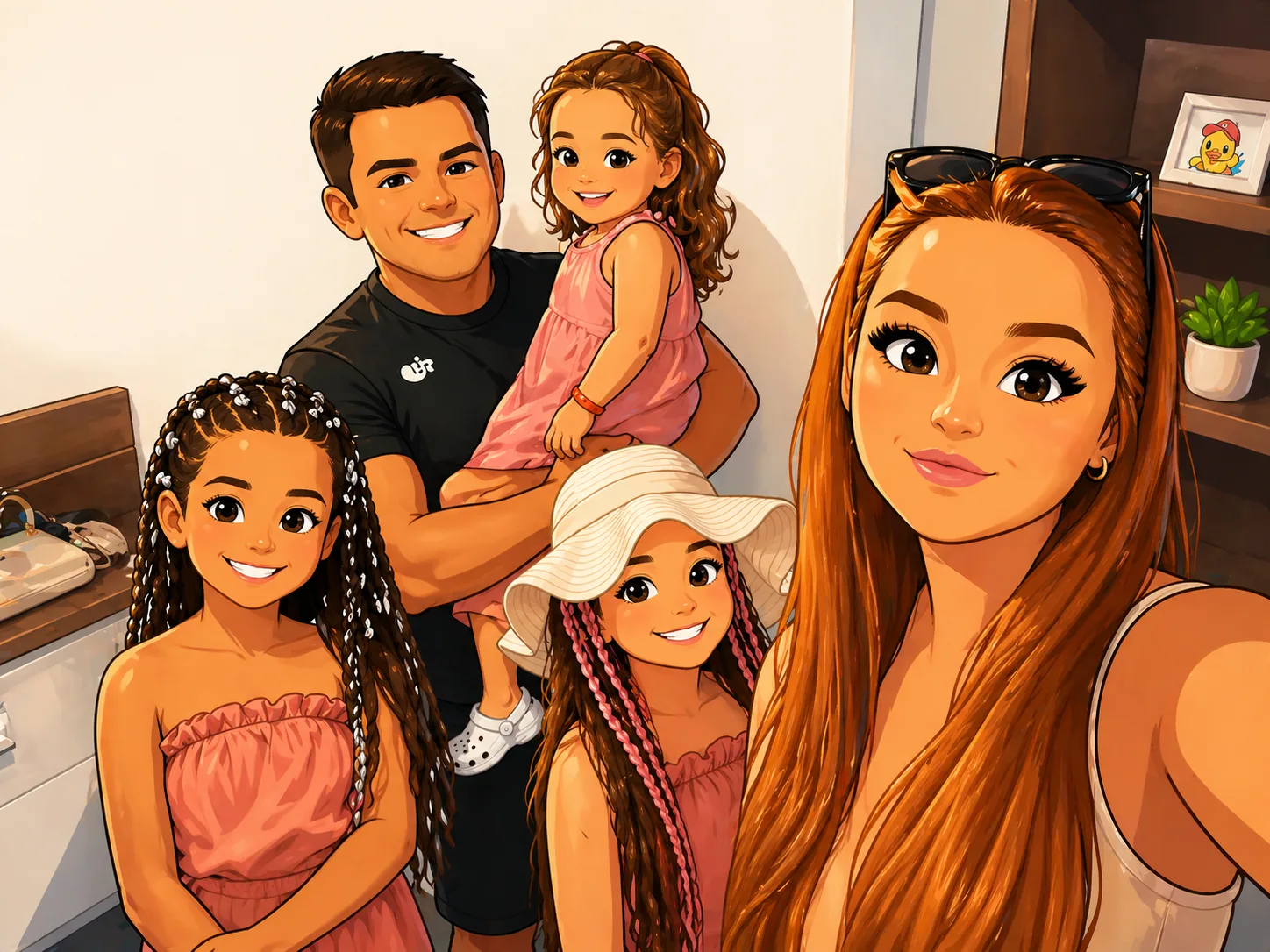 Jordan with his family